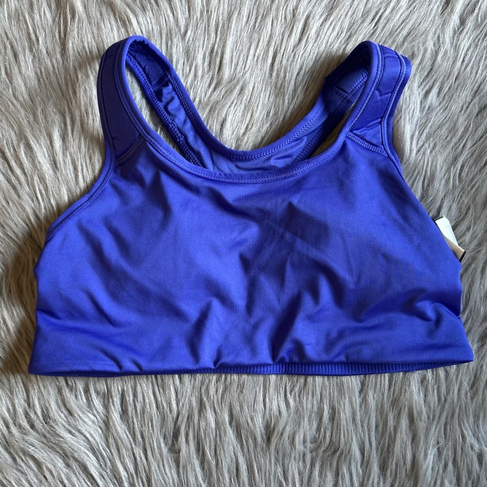 Avia Wirefree Sports Bra Women's Size Small Blue Racerback Medium Support